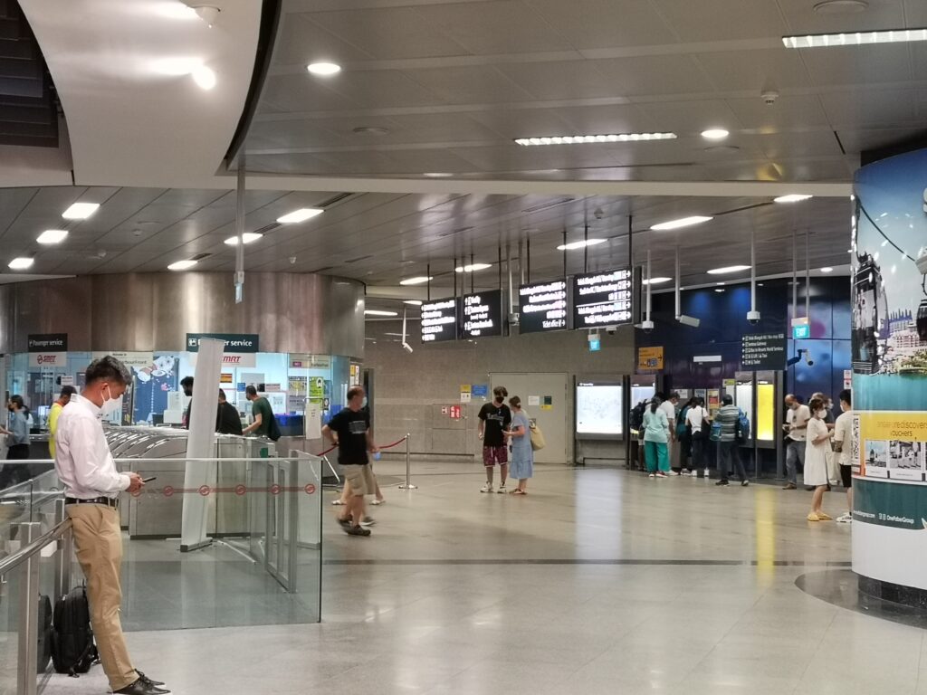 Harbourfront MRT Station counter sales